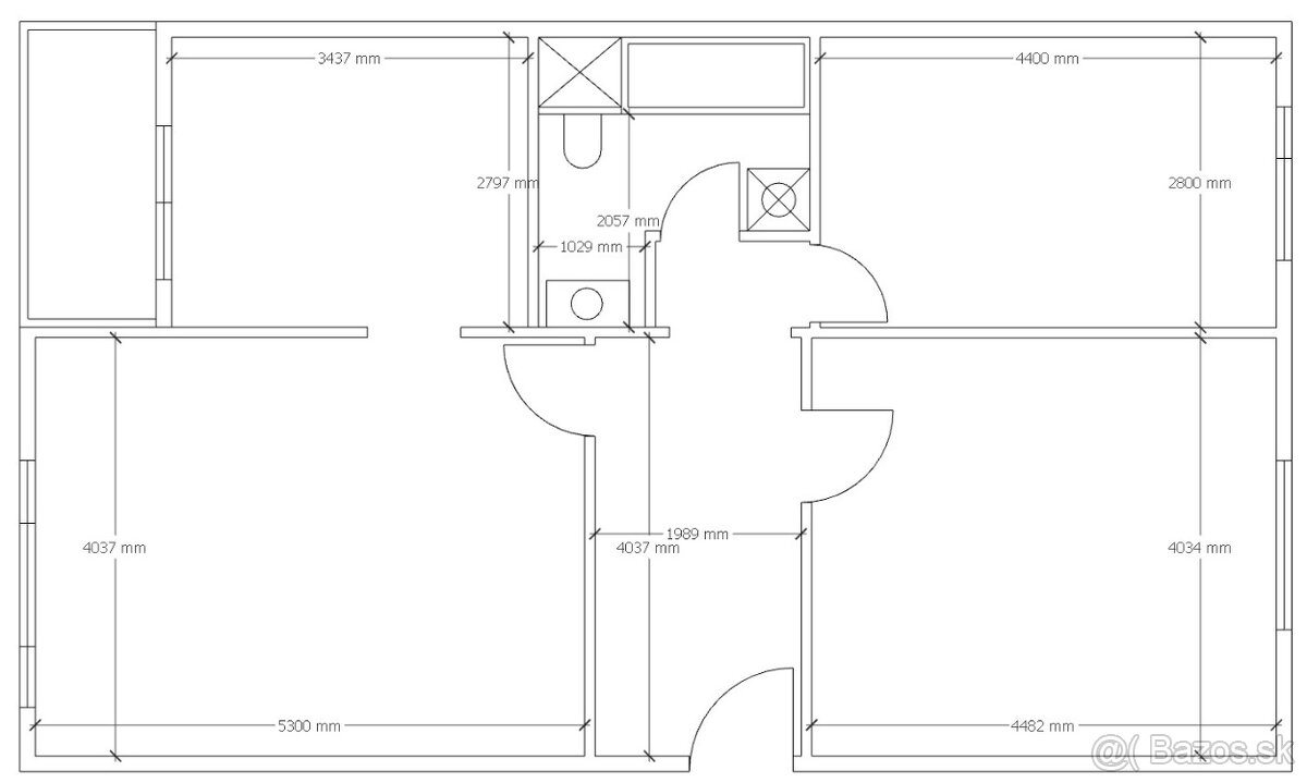 3izb. byt 78m2 NR , loggia, pivnica, NOVÁ REKONŠTRUKCIA