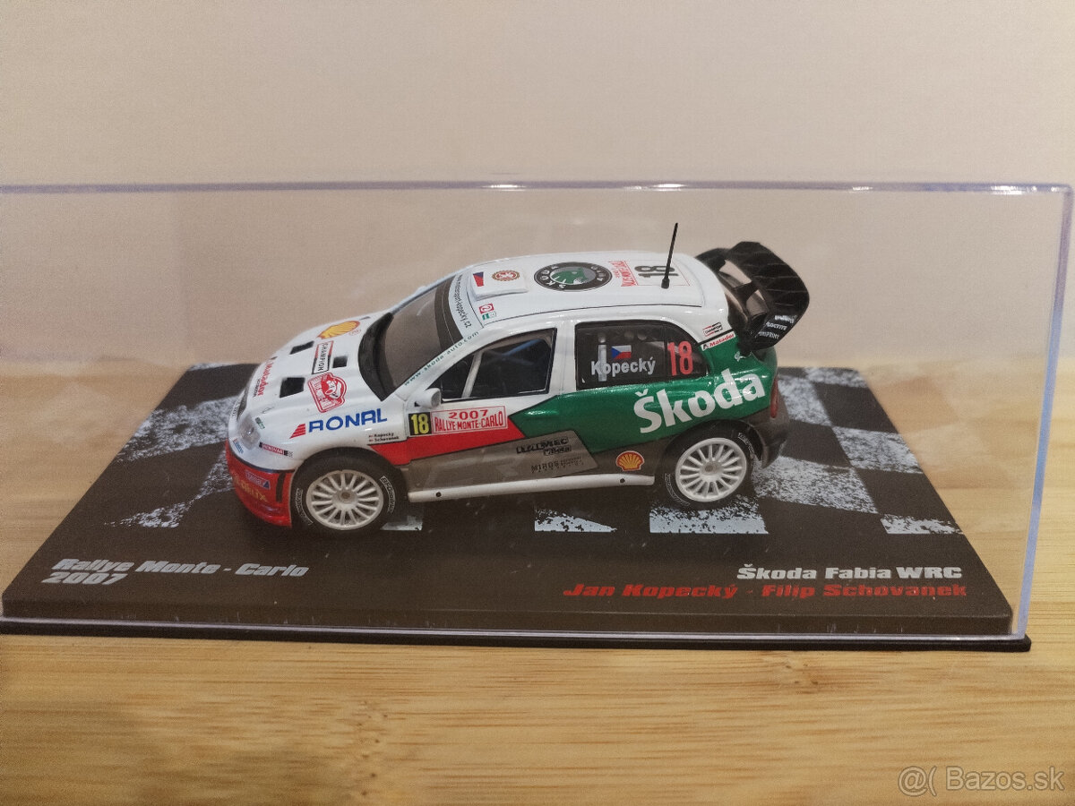 Predám model Škoda Fabia WRC v mierke 1:43 od DeAgostini