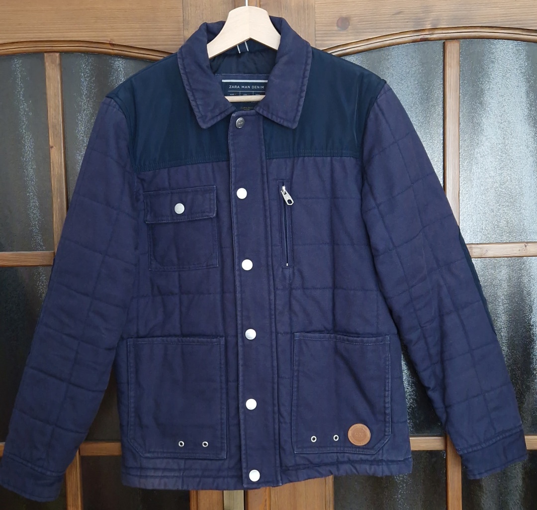Pánska bunda Zara modrá veľkosť M
