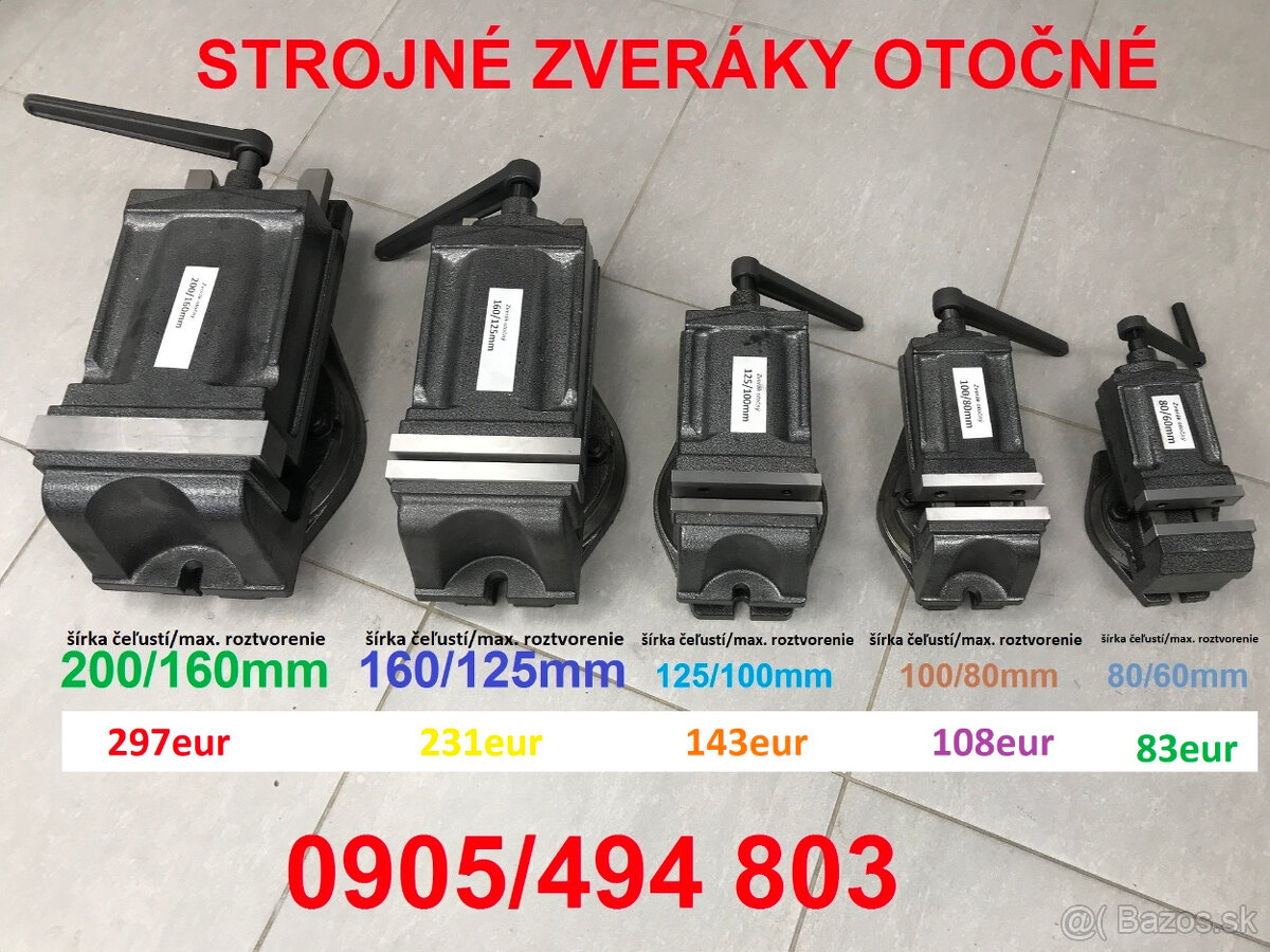 Predám liatinové strojné zveráky