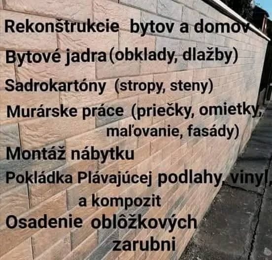 Vykonávame stavebné práce