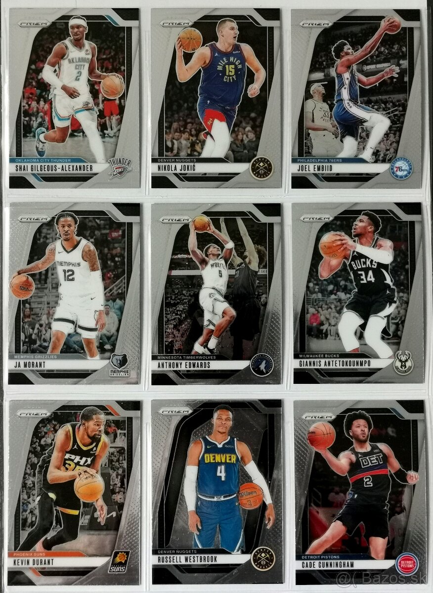 Kartičky NBA - Prizm 24-25