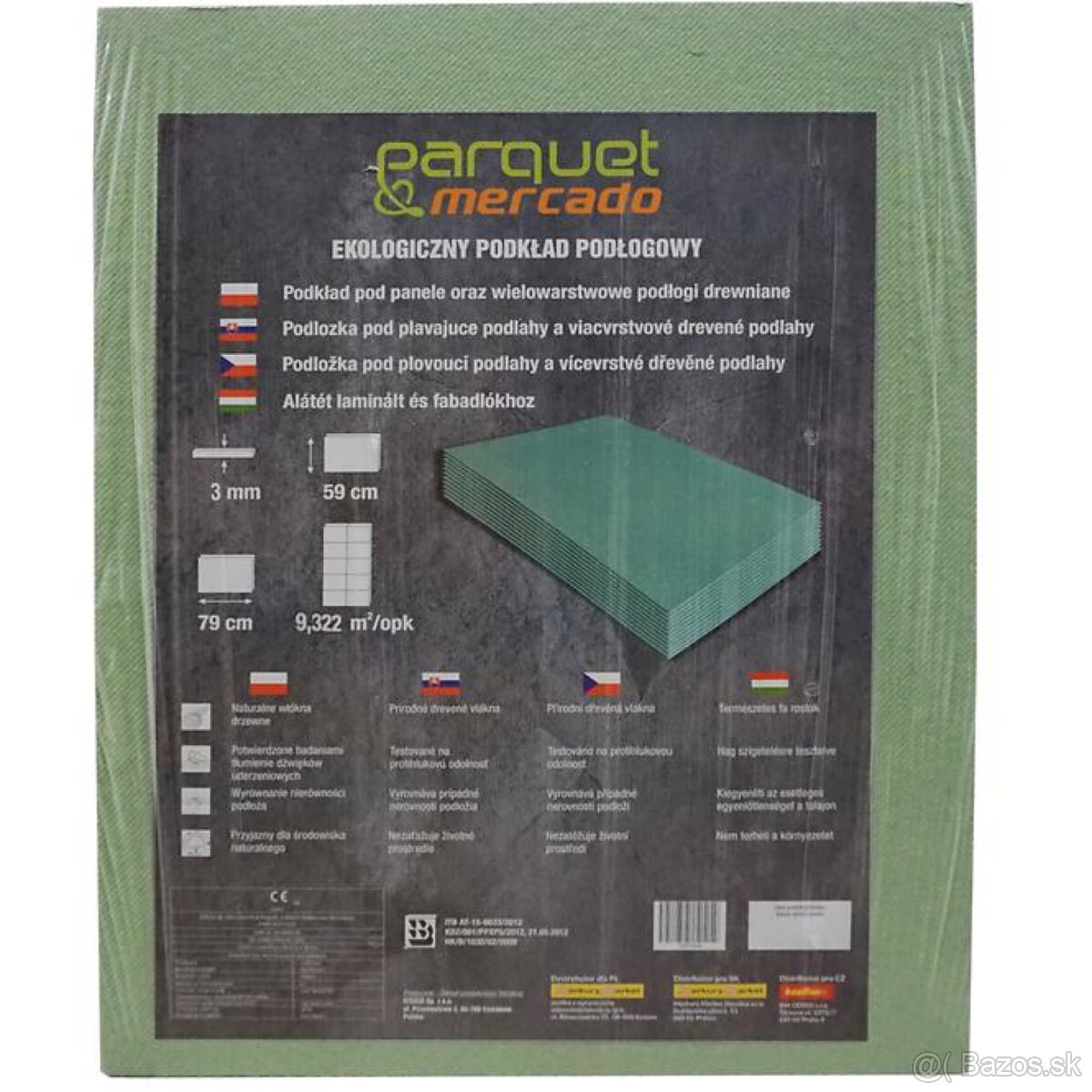 Podklad pod podlahu Basic Mercado Natural Mat 3 mm