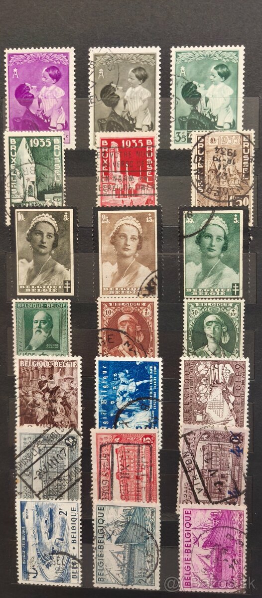 Album známok Belgicko