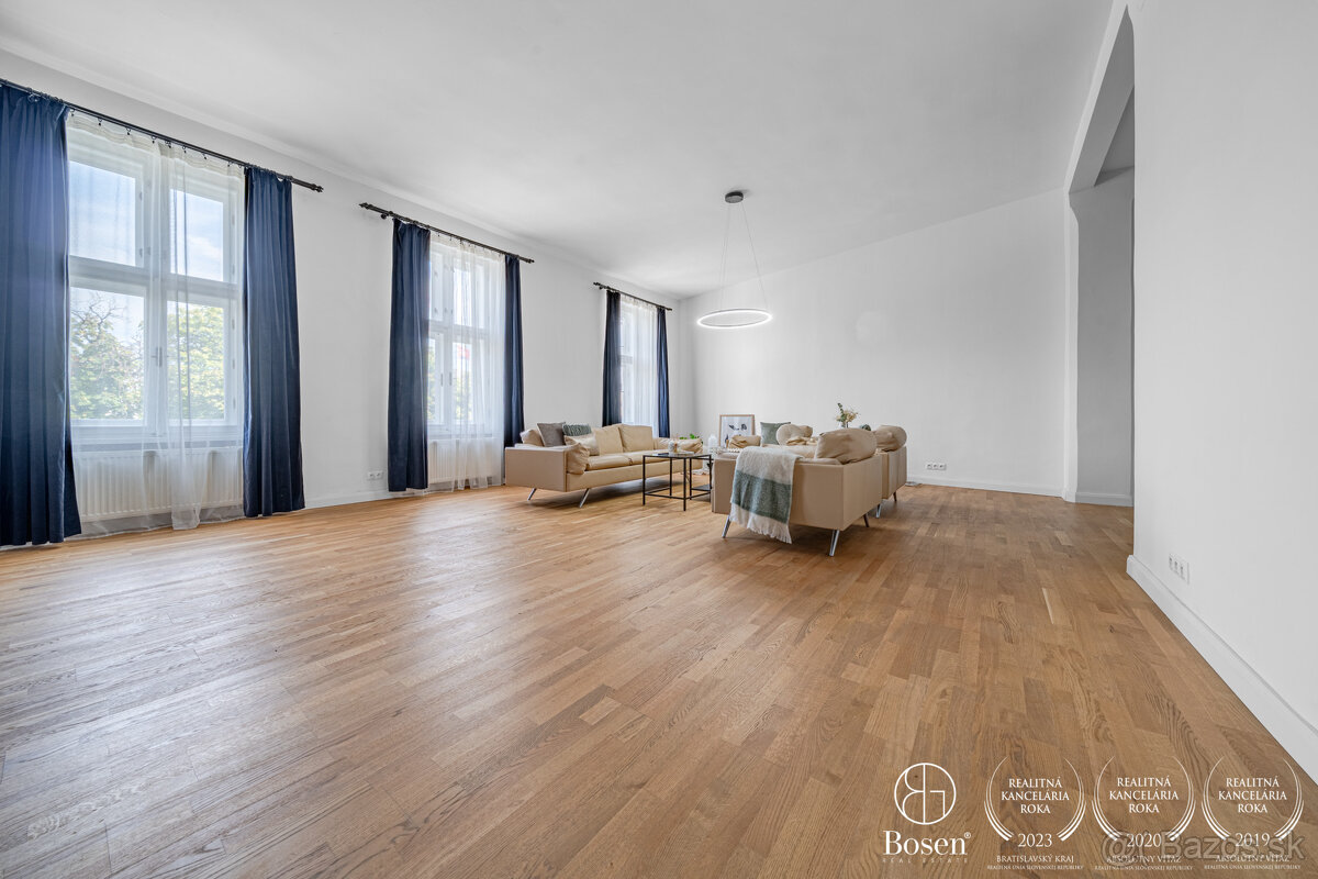 BOSEN | Nadštandardný 3 izbový byt s vysokými stropmi, Staré