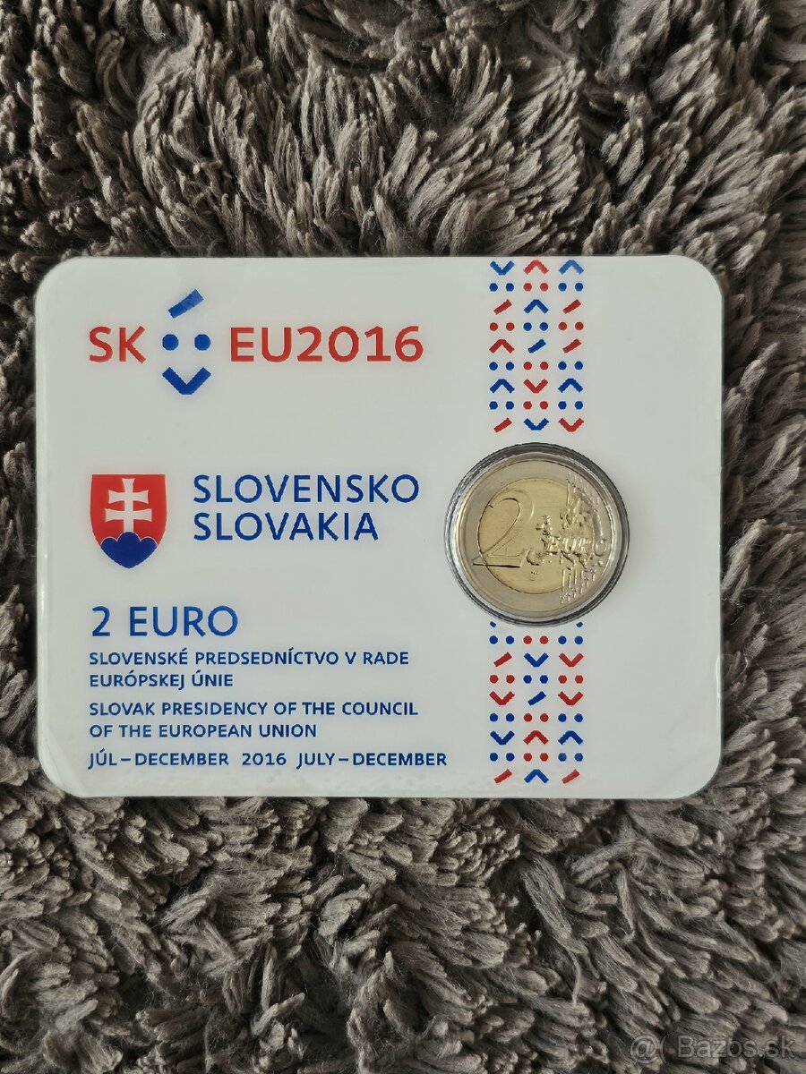2€ Coincard 2016 Čičmanský vzor.