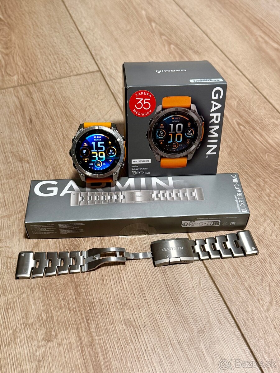 Garmin Fenix 8 - 51mm,AMOLED,Sapphire,Titanium