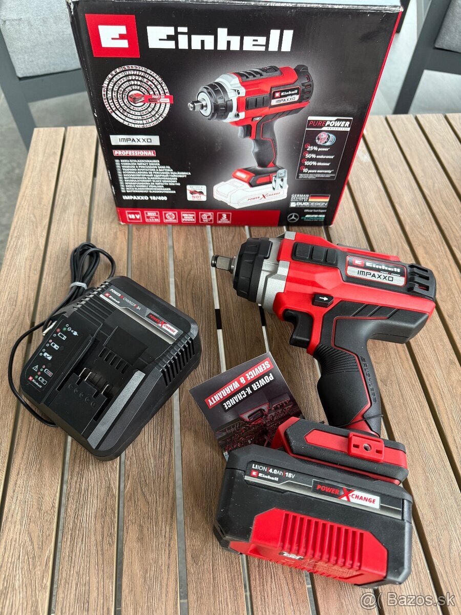 rázový uťahovač EINHELL 18V