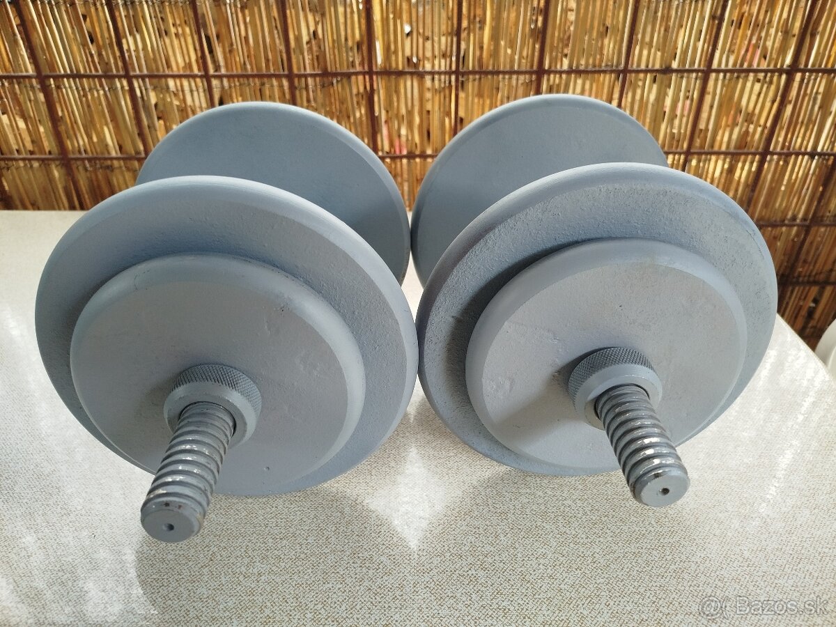 Jednoručné činky 34kg