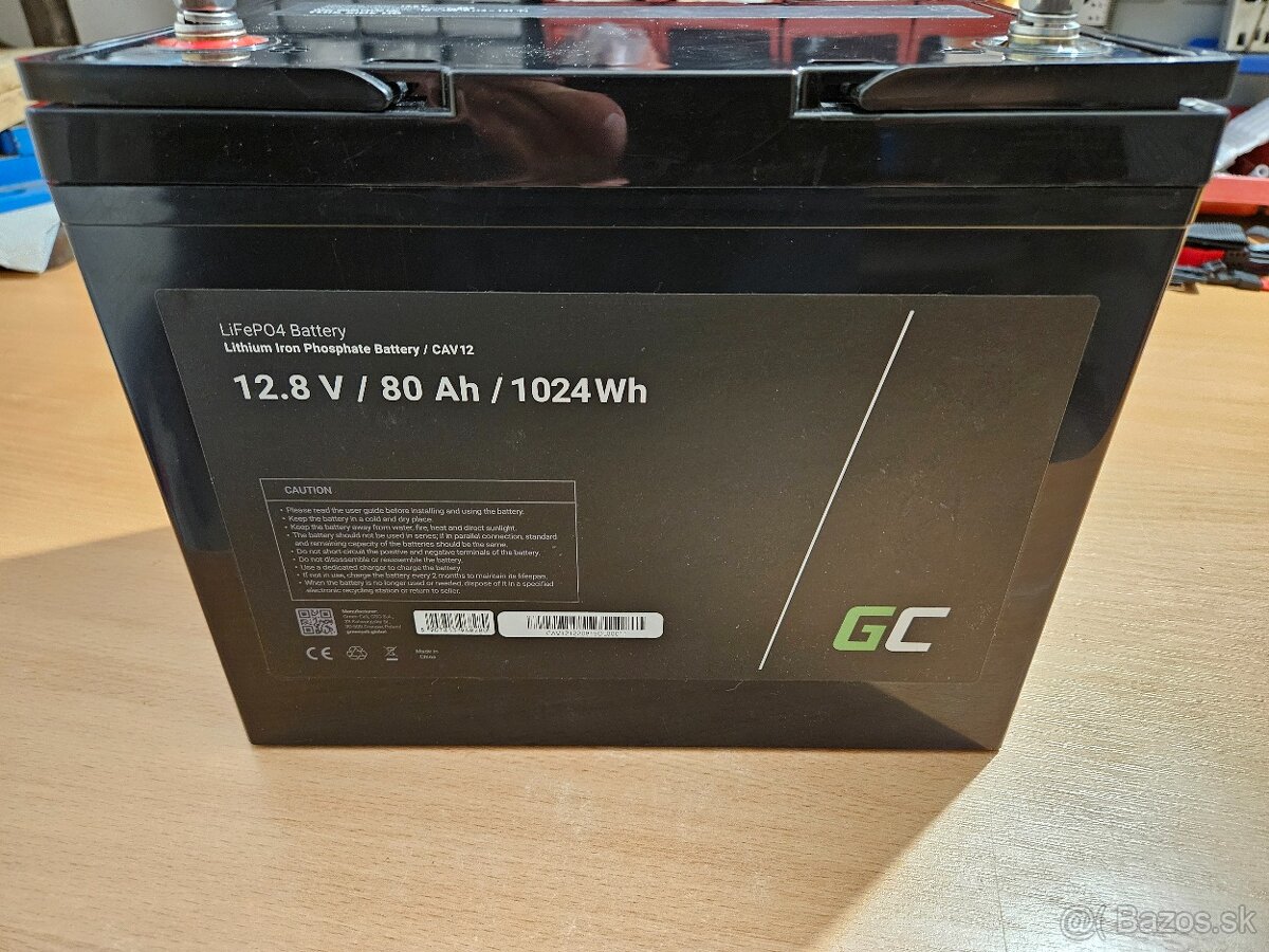 LiFepo4 80Ah, 1024Wh, GREENCELL