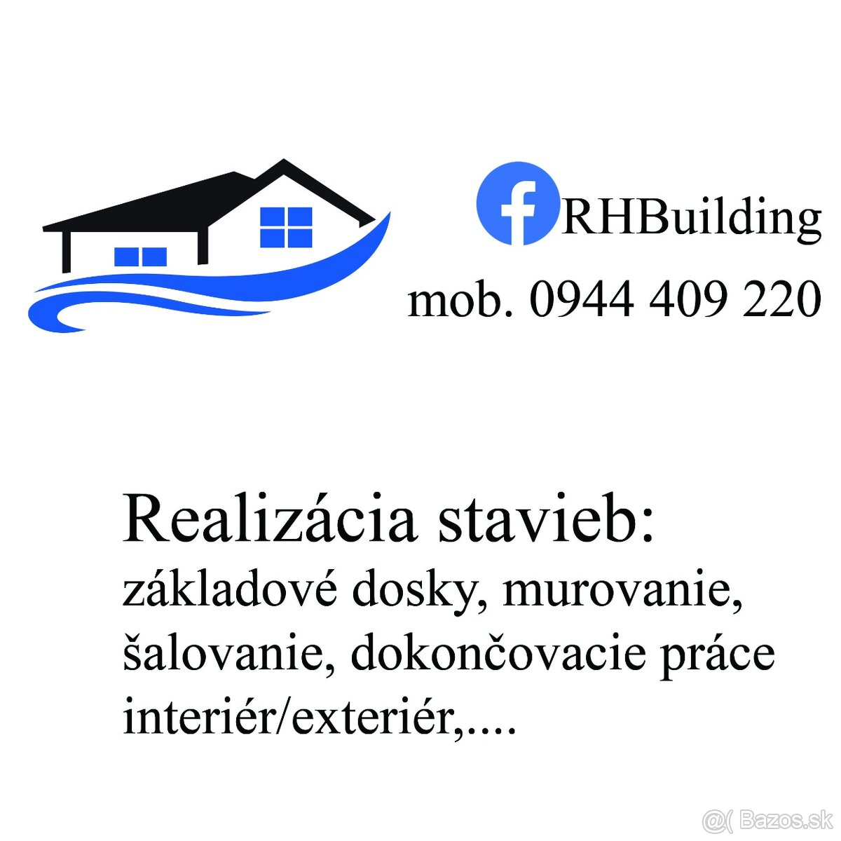 Stavebné práce, stavby RD