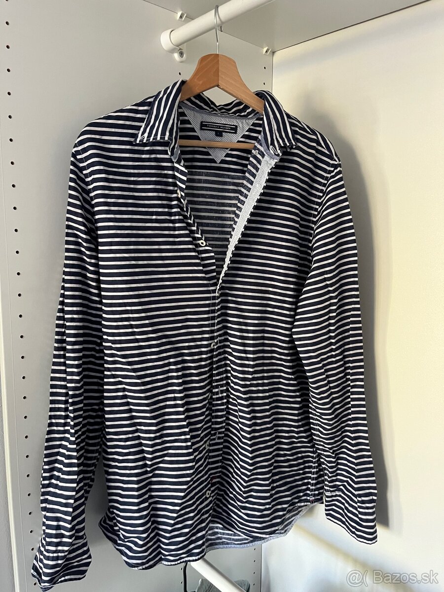 Tommy hilfiger košela L namornicka pruhovana
