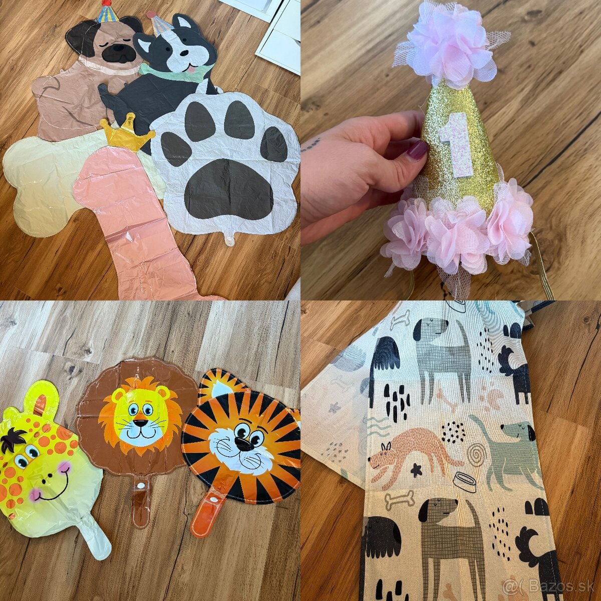 Sada 18ks - Veľké balóny na oslavu/ party + obrus a klobuk 1