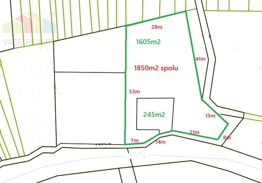 Pozemok 1850m2 v tichej lokalite, Moravany nad Váhom