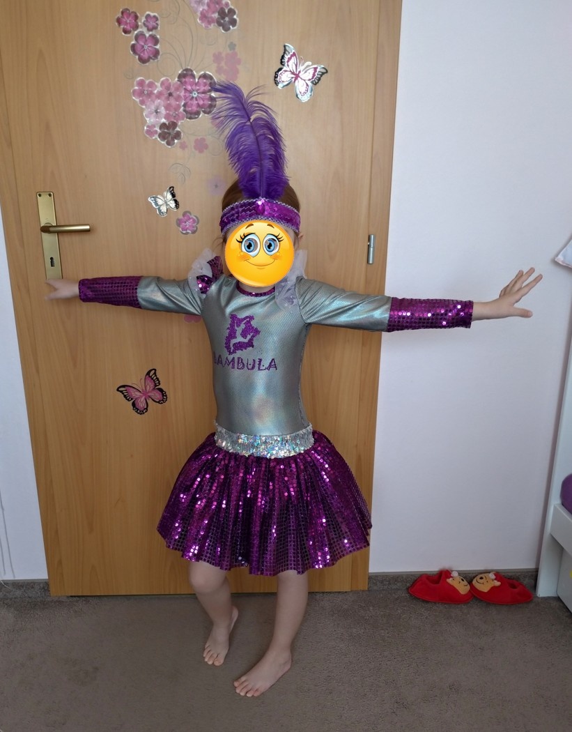 Nové detské šaty na tancovanie BAMBULA