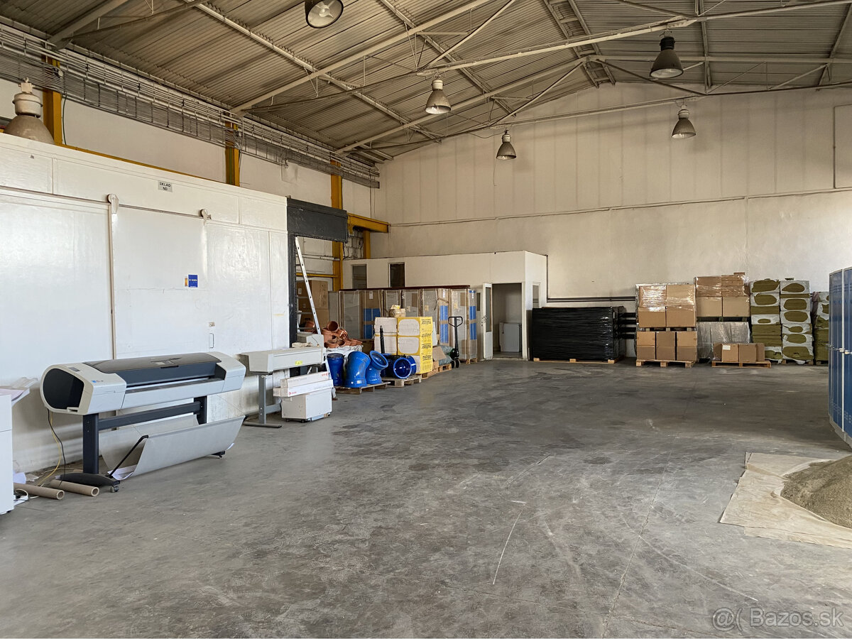 Skladovacie priestory - 385 m2 - v podnikateľskom areáli.