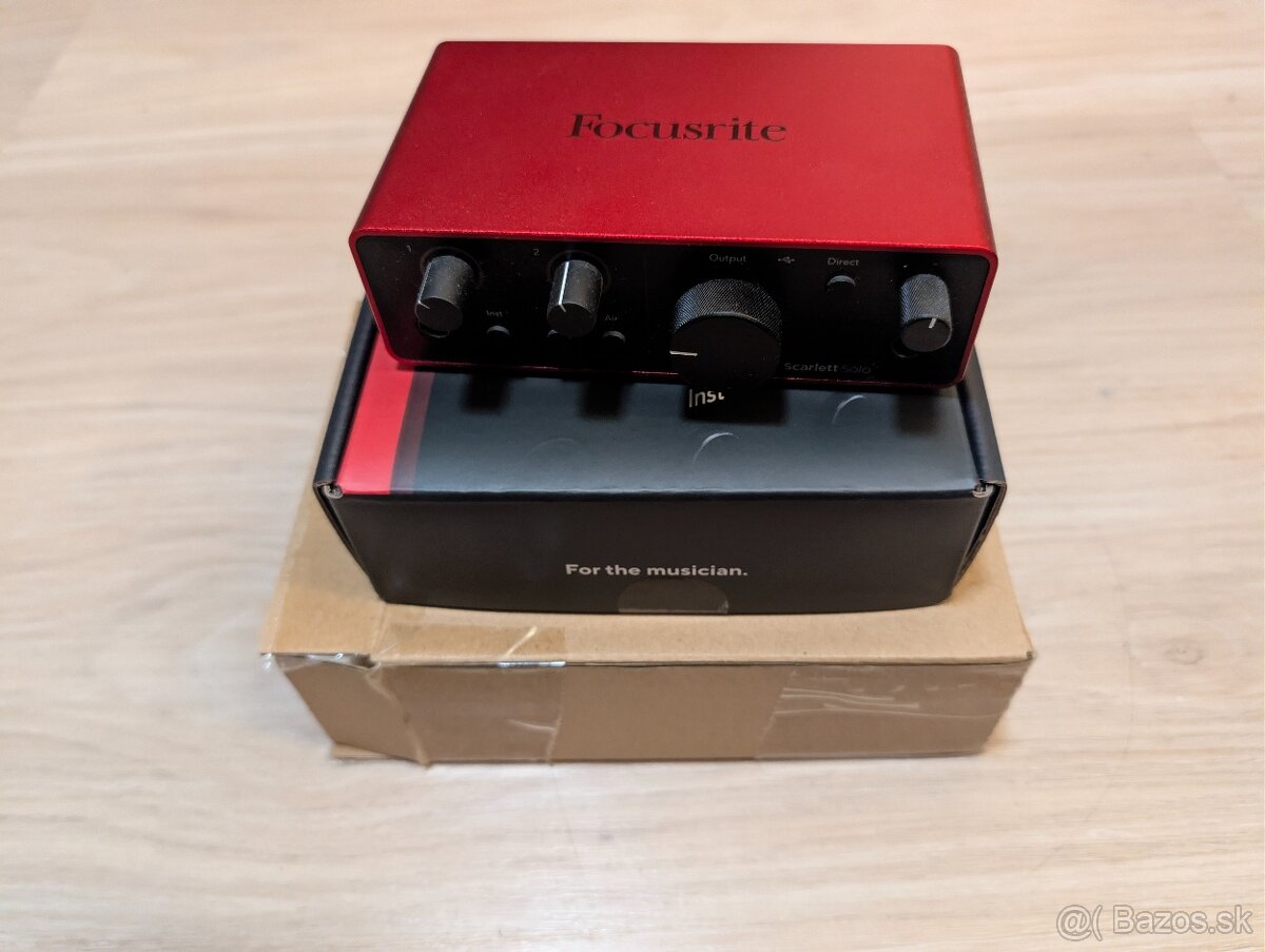 Predám Focusrite Scarlett Solo 4th gen
