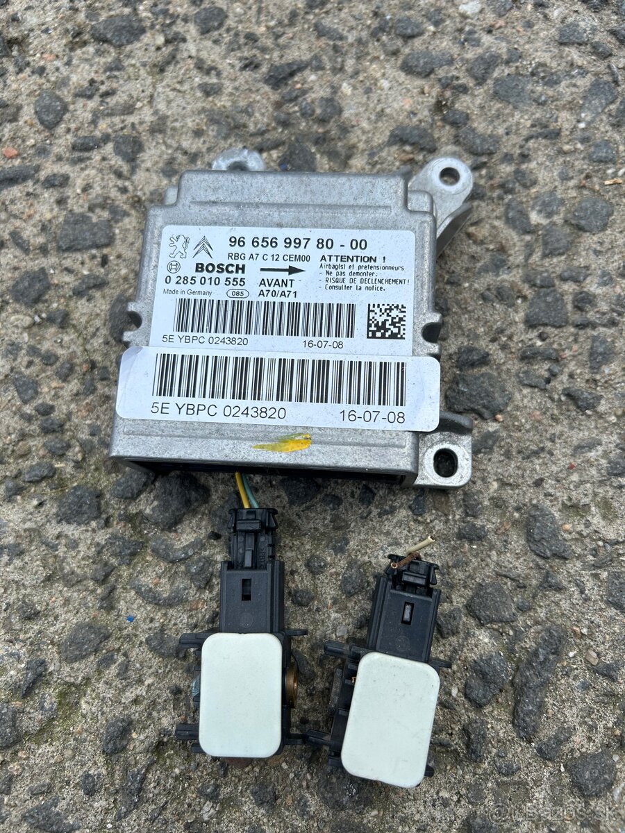 Peugeot 207 riadiaca jednotka airbag