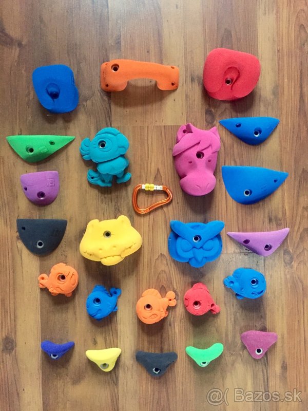 Nové dětské lezecké chyty THEREX Climbing - 23 kusů