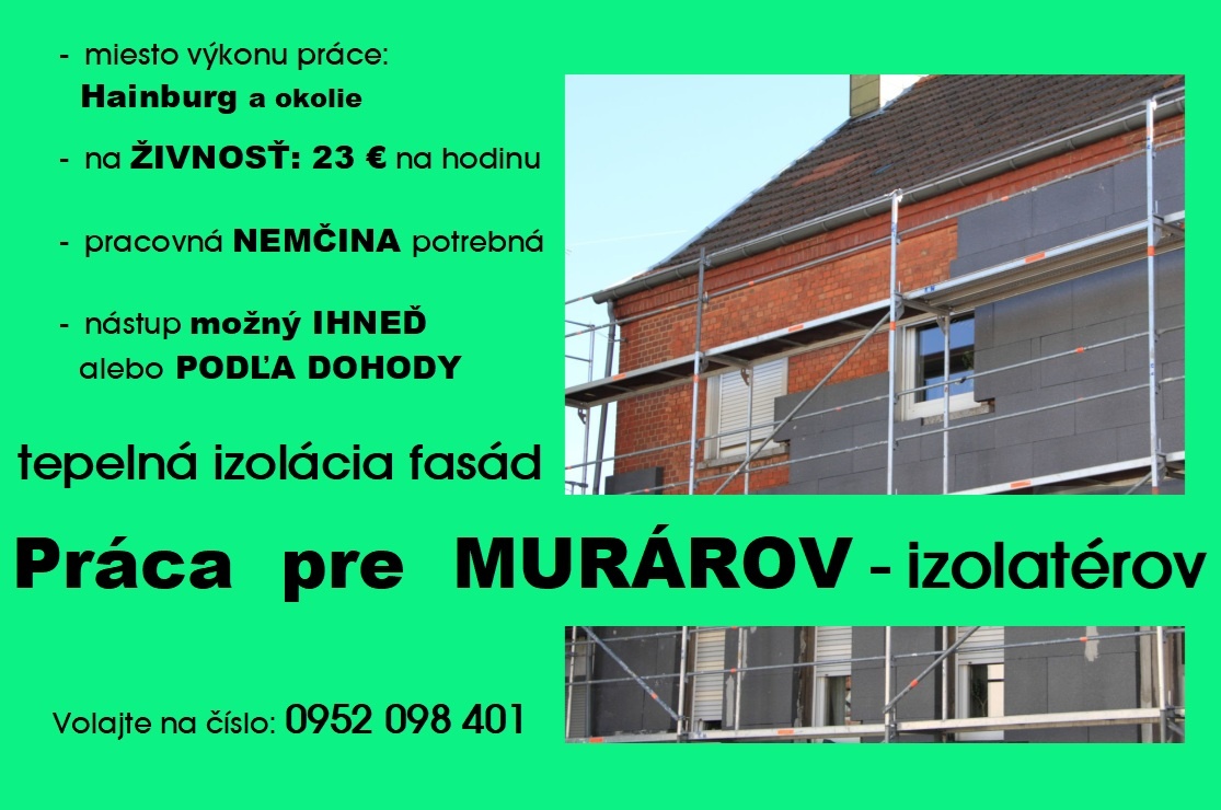 Hľadáme skúsených MURÁROV do Rakúska