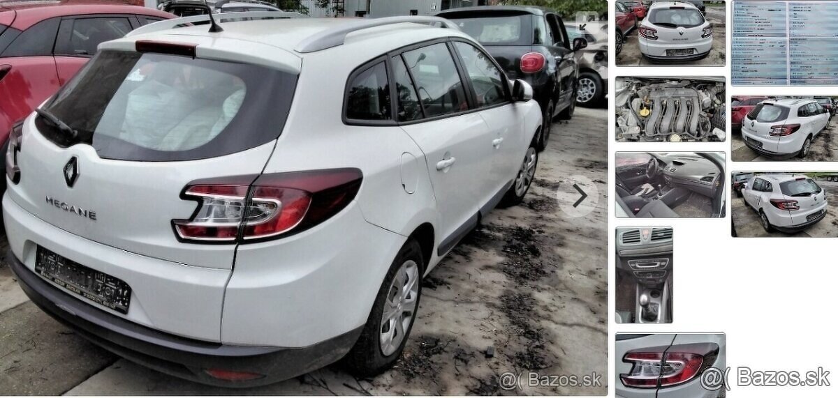 Renault Megane Grandtour 1.6 2009 predám PIATE DVERE, MOTOR