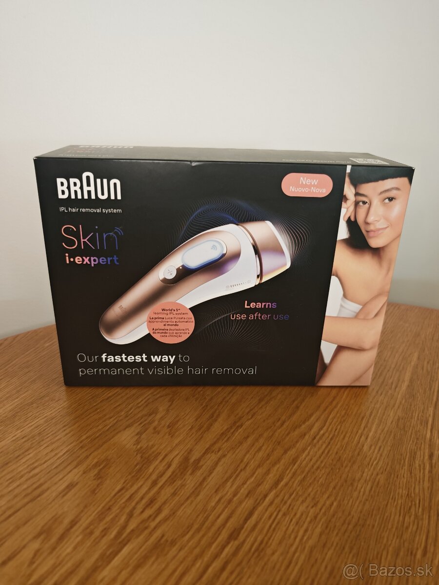 Nový s 5 ročnou zárukou IPL epilátor Braun Skin i expert