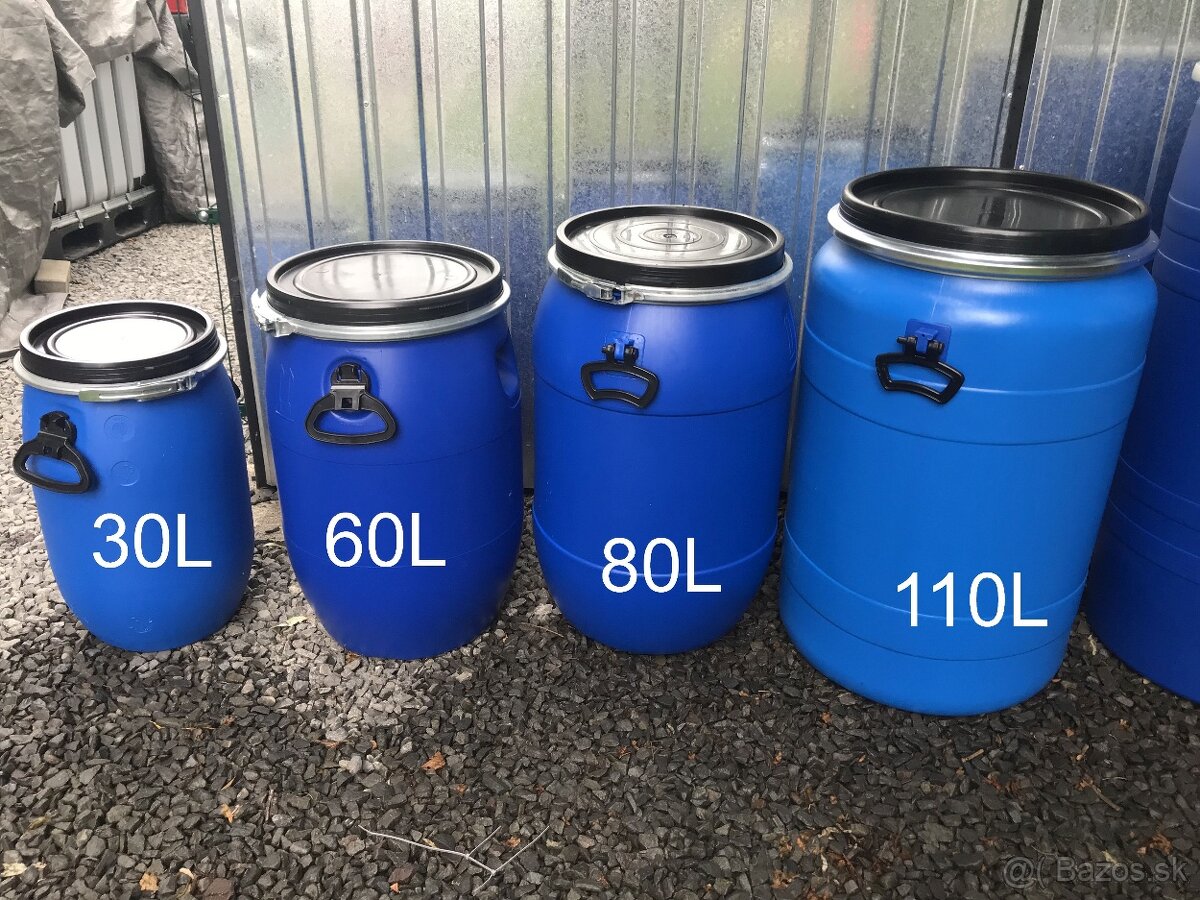 Plastové sudy, plechové + dovoz