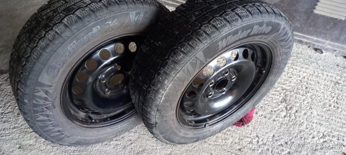 Plechove disky 5x112 r15 s pneu 195/65r15