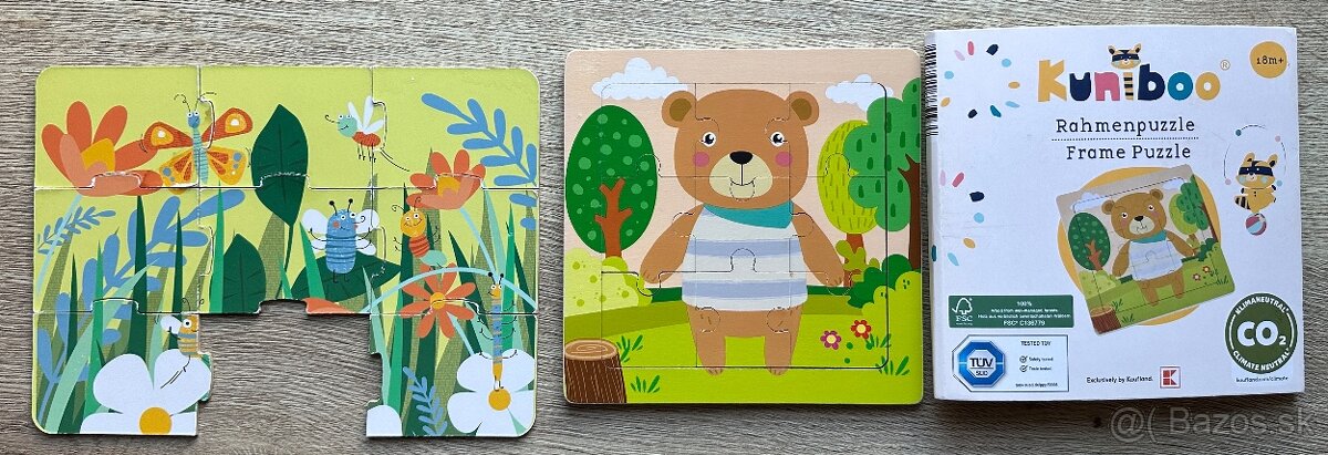 Drevené puzzle Kuniboo macko za 2eur