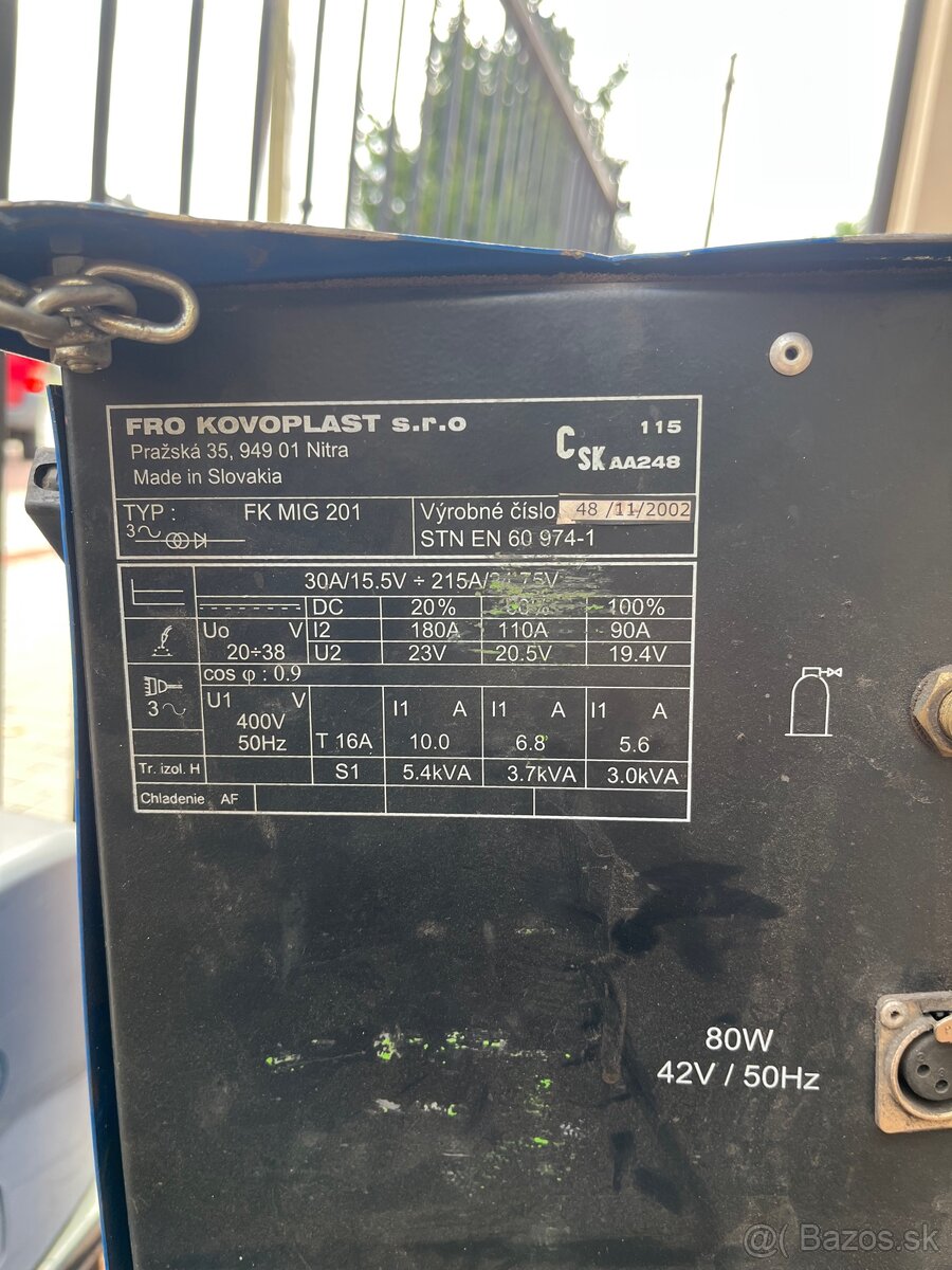 zváračka FK mig 201