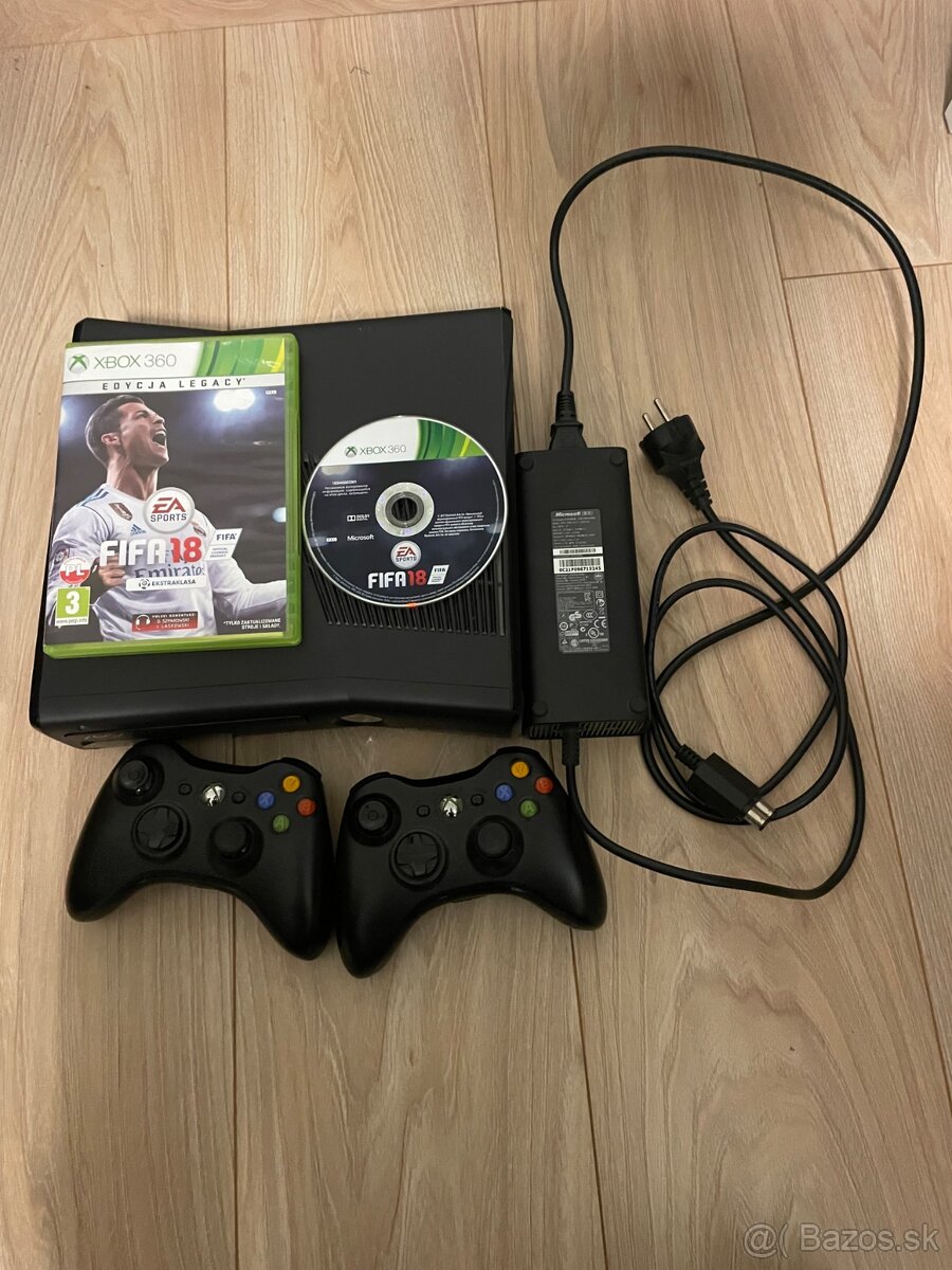 Xbox 360 + hry + 2 ovládače