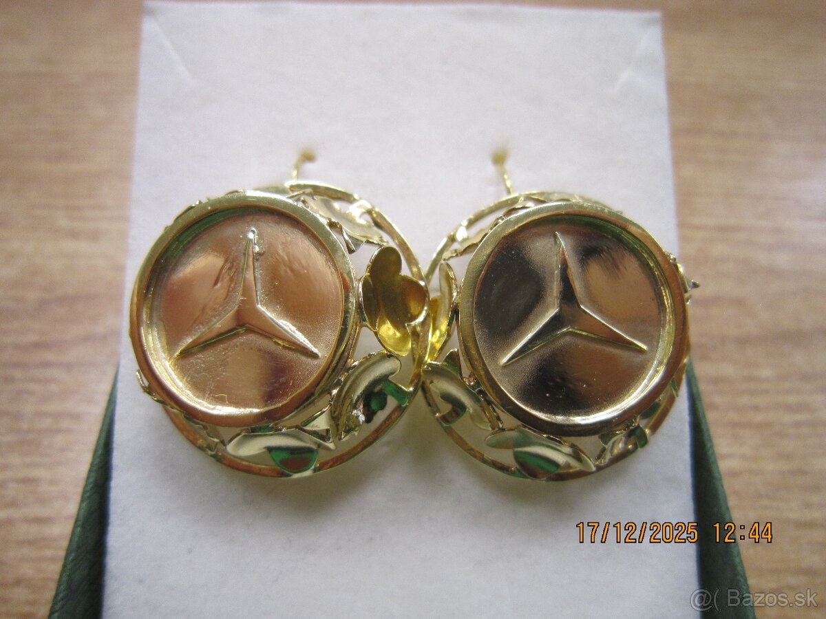 NÁUŠNICE ZLATO váha 13,87g