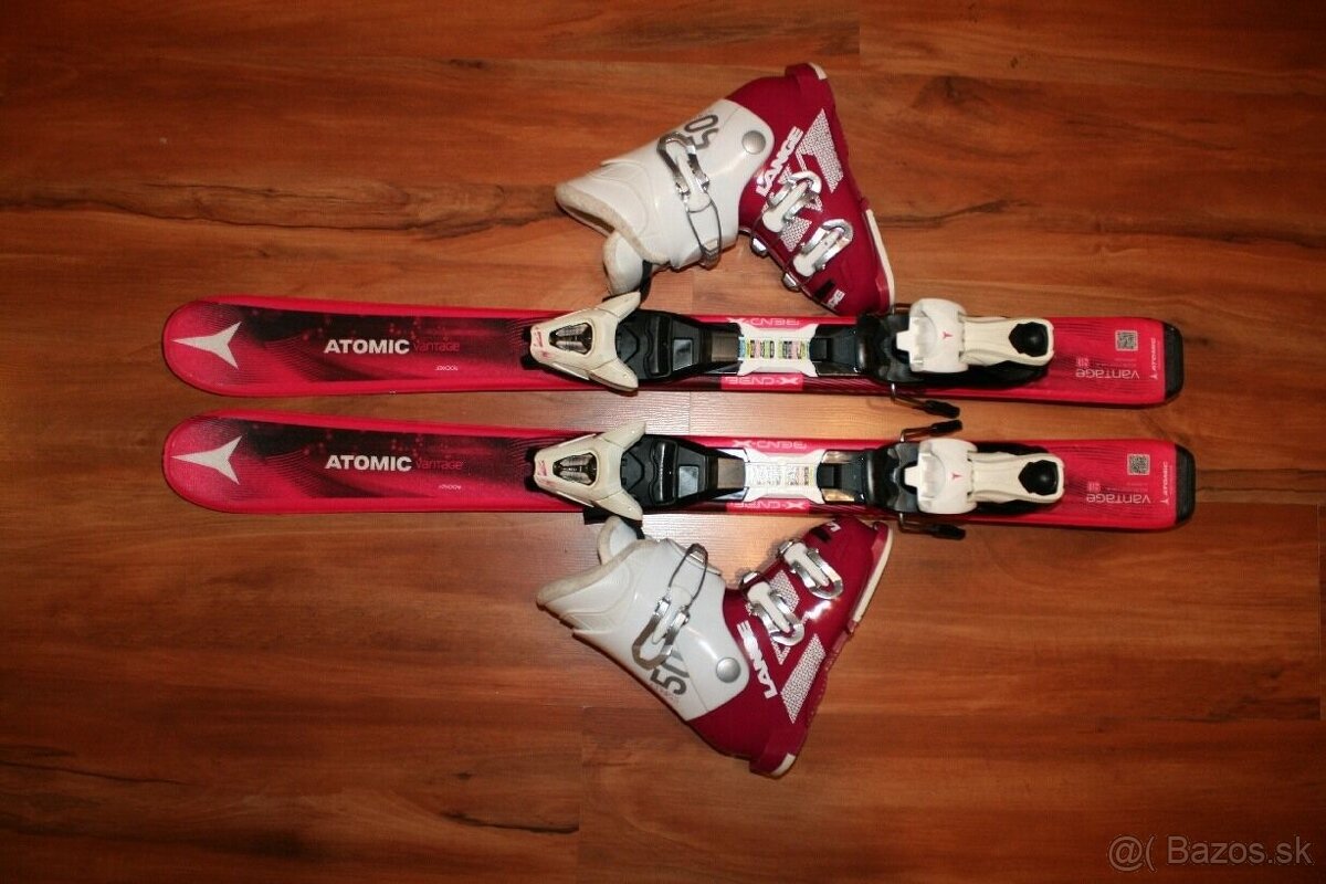dievcenské lyže Atomic Vantage 90 cm , lyžiarky Head