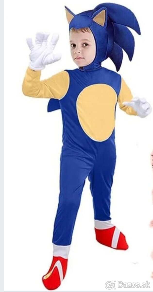 Ježko Sonic karnevalový kostým