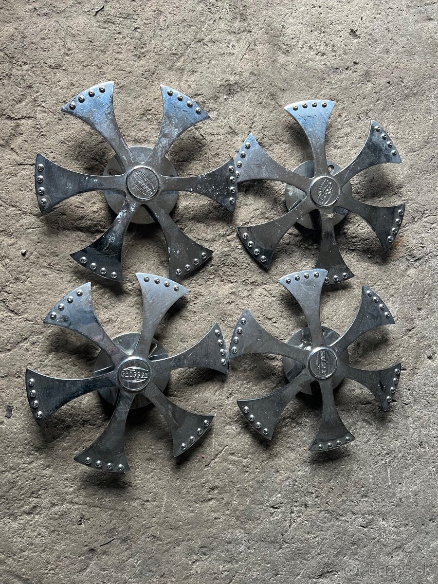 otočné puklice CHOPPER – pochromované (4 ks)