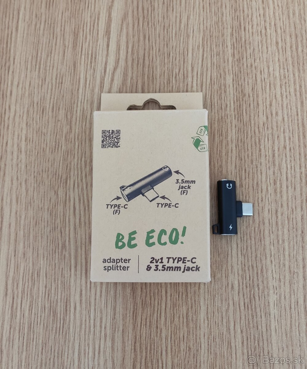 Audio adaptér USB-C 2V1