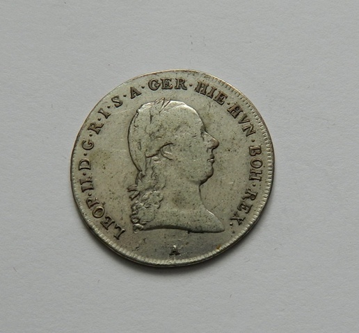 Predám 1/4 toliar 1791 A Leopold II.