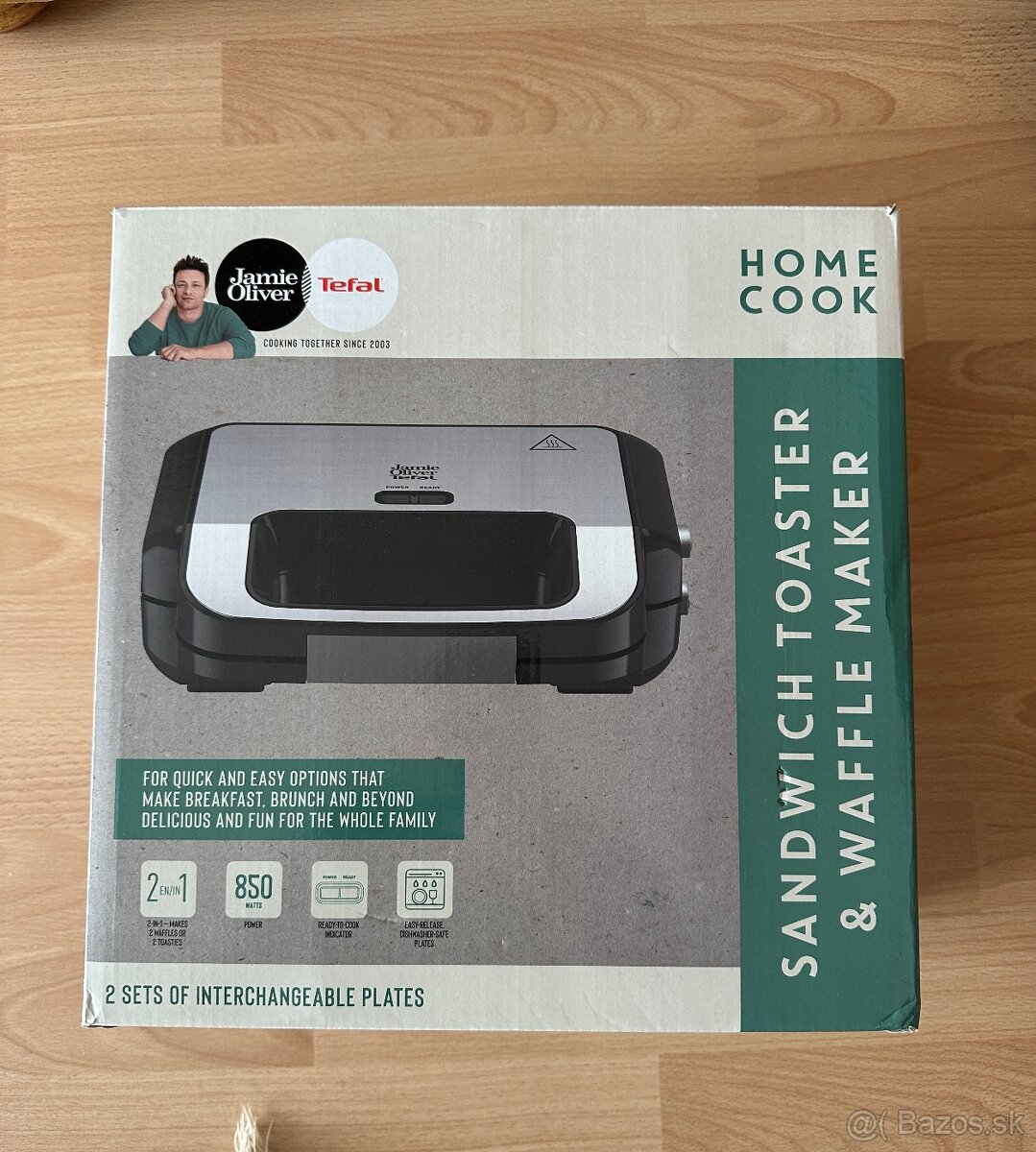 Tefal SW70J – Sendvičovač a vaflovač Jamie Oliver, 2v1, 850W
