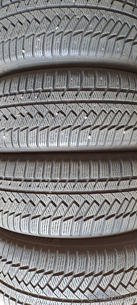 Predám 4ks jazdené zimné 235/50r19-99H Continental