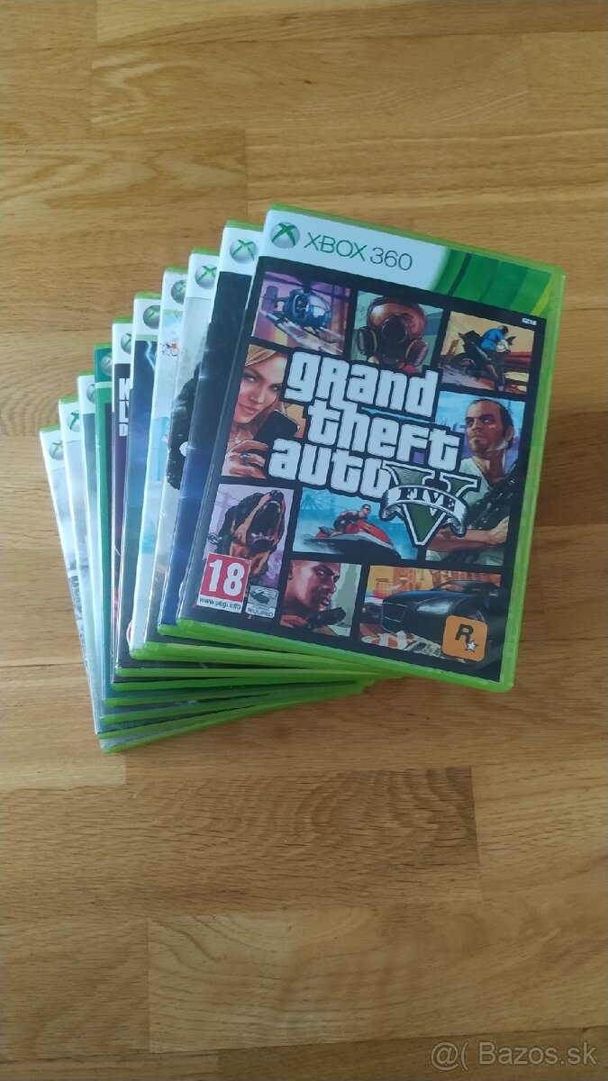 Predám lacno 10 hier na Xbox 360
