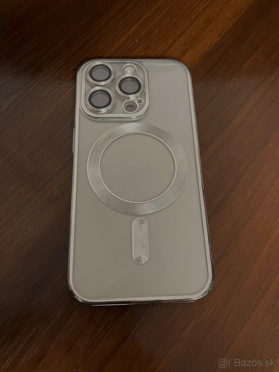 🟩 iPhone 15 Pro 128 GB Silver – TOP stav