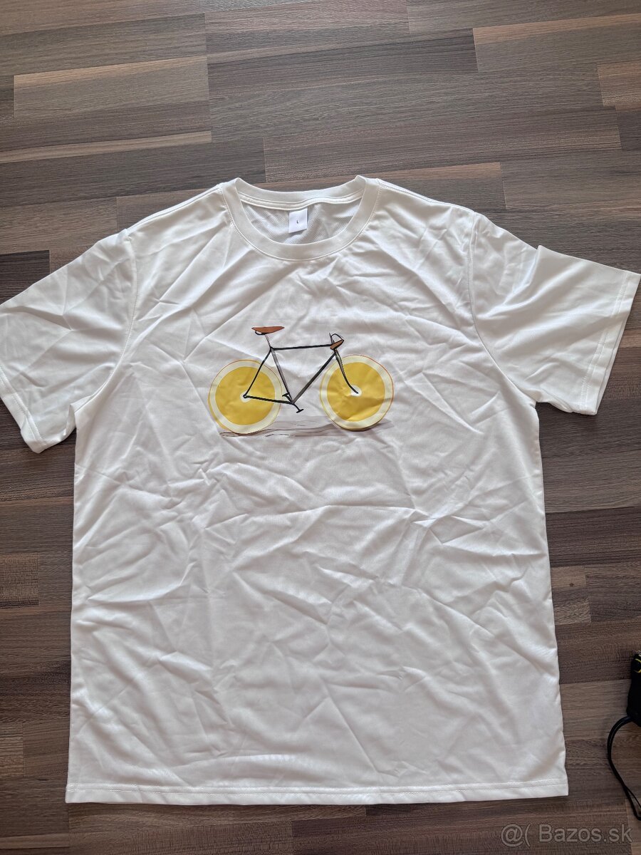 tricko L bicykel citron