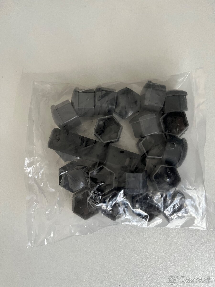 Kryty na skrutky kolies 17mm, 20ks sada šedé