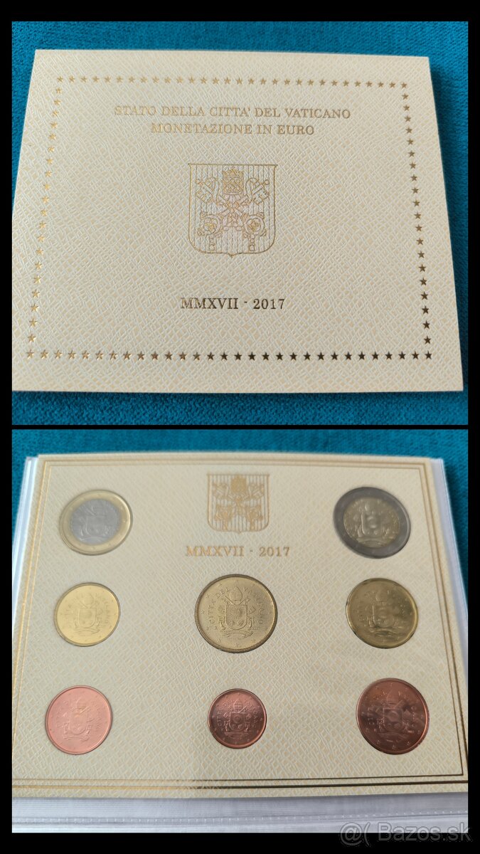 Sada euromince Vatikán 2017