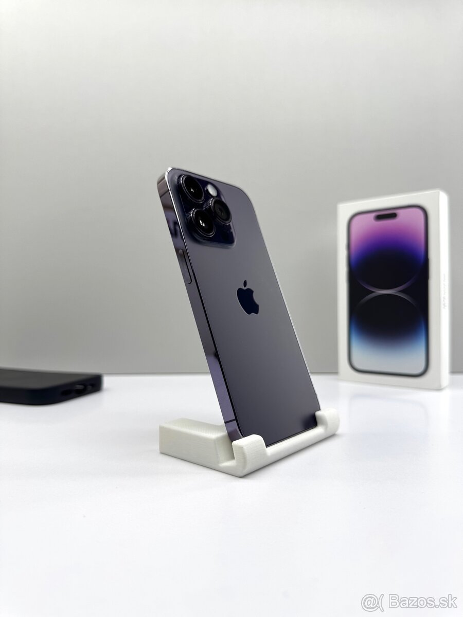 iPhone 14 PRO 256GB DEEP PURPLE TOP STAV+PRÍSLUŠENSTVO