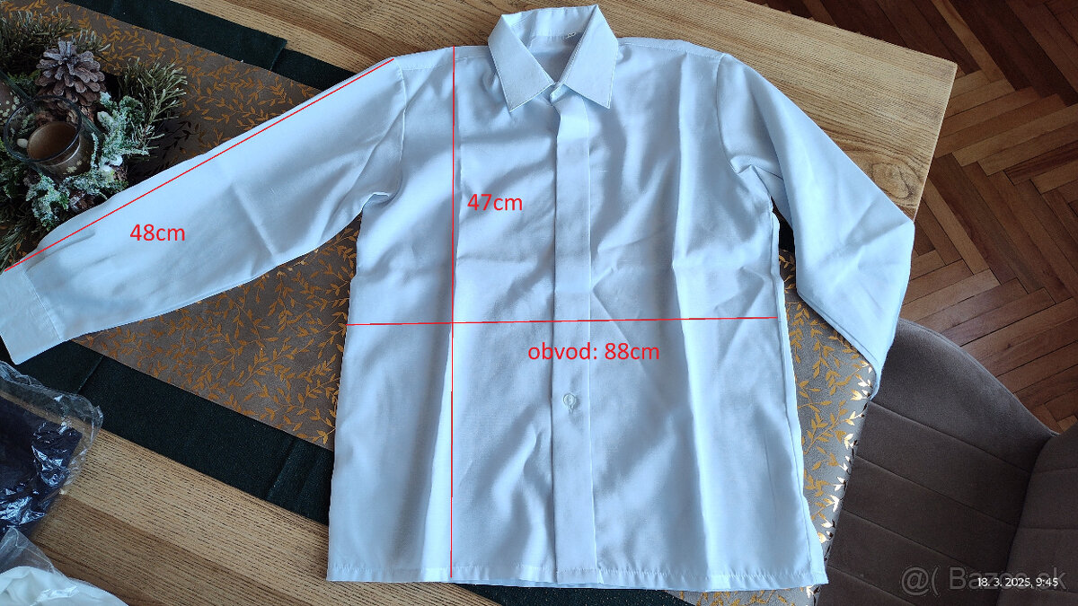 chlapcenska biela kosela (8-11r)