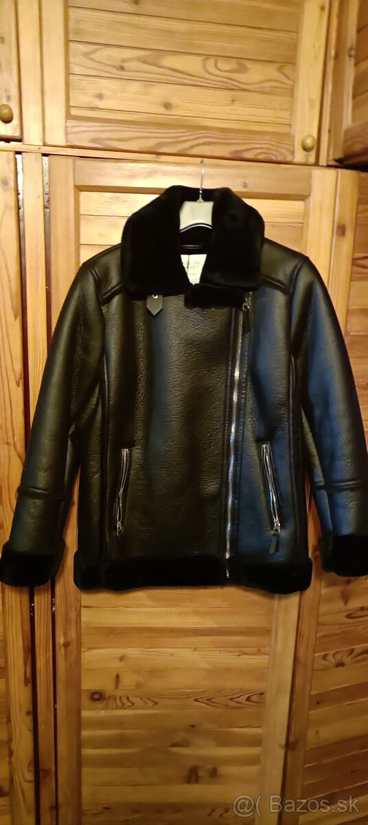 Dámska nová bunda čierna letecká