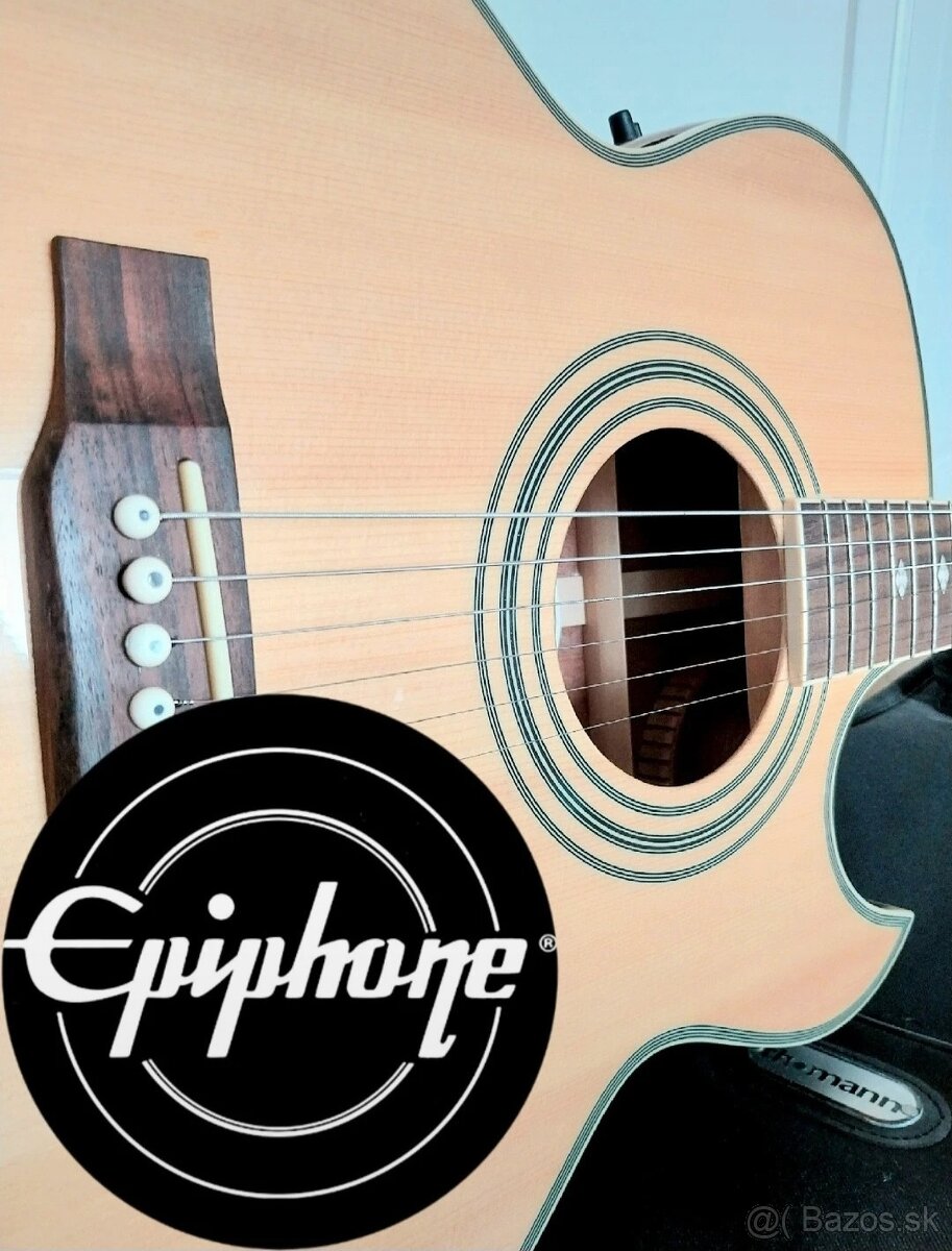EPIPHONE PR-5E-NA ELECTRO-ACOUSTIC JUMBO NATURAL vr PÚZDRA