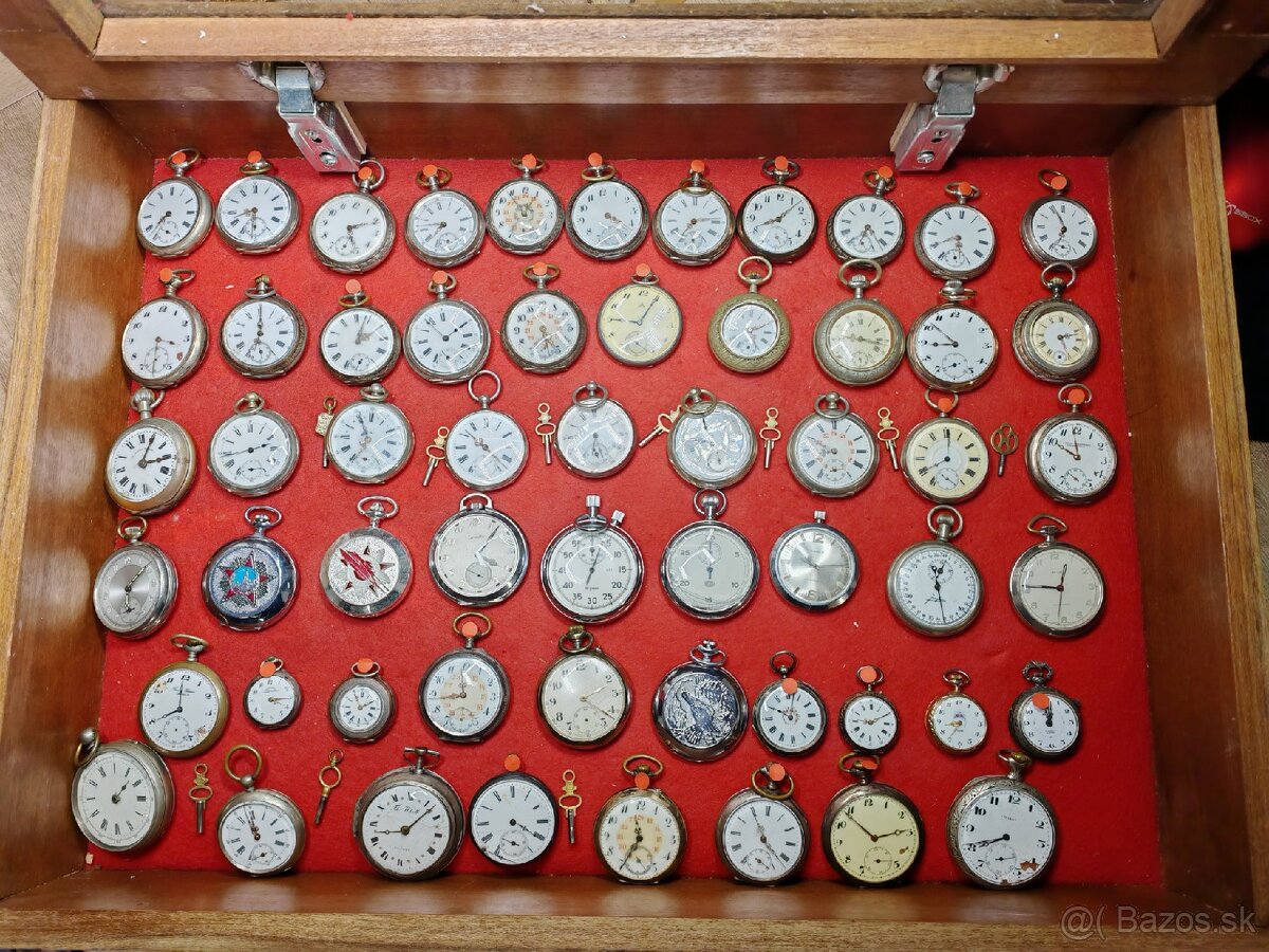 Predám zbierku vreckových hodiniek