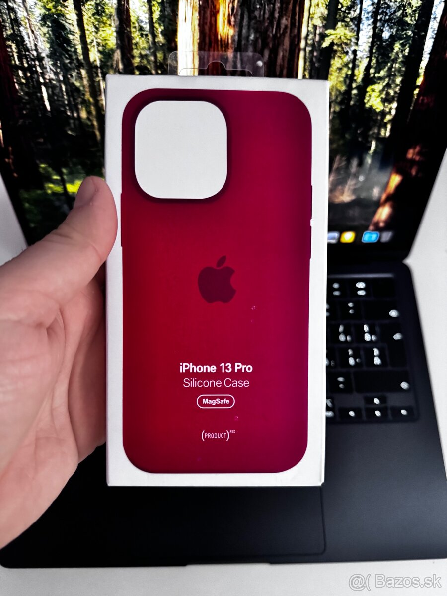 Silikónový MagSafe kryt pre Apple iPhone 13 Pro Red